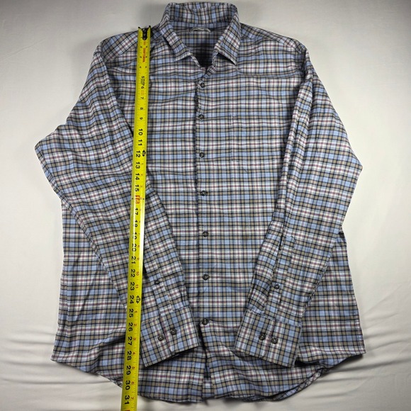 Peter Millar‎ Mens XL Plaid Button Down Long Sleeve Casual Shirt - Picture 5 of 7